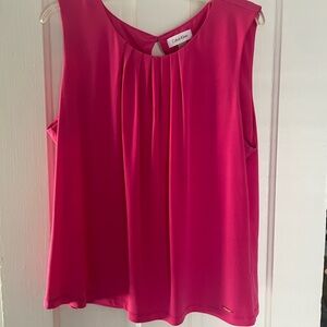 Calvin Klein Fuchsia Sleeveless Blouse size 1x plus size women’s office wear